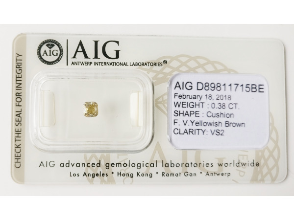 Cushion 0.38ct – foto 2 – kavel bij XL Auctions