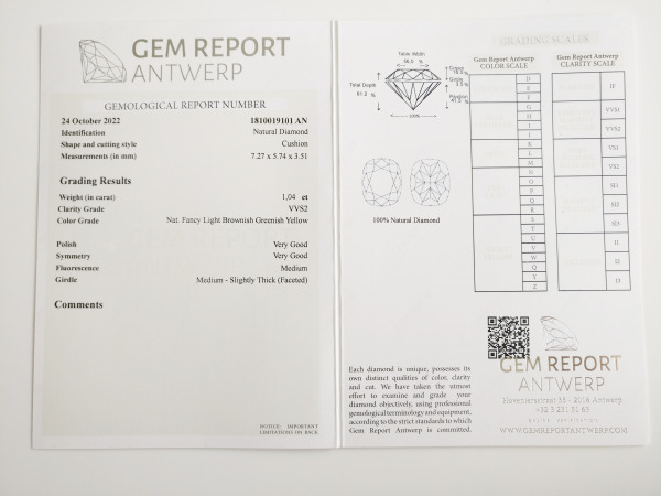 Cushion 1.04ct – foto 3 – kavel bij XL Auctions