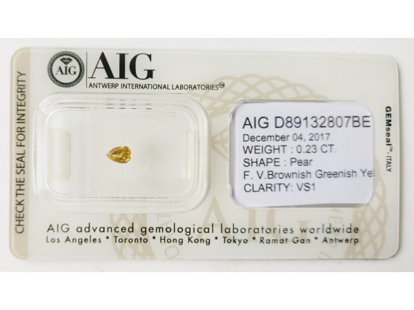 Pear 0.23ct – foto 2 – kavel bij XL Auctions