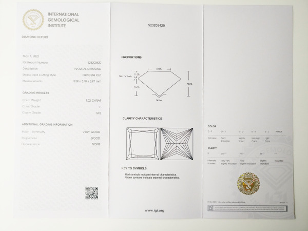Princess 1.02ct – foto 3 – kavel bij XL Auctions
