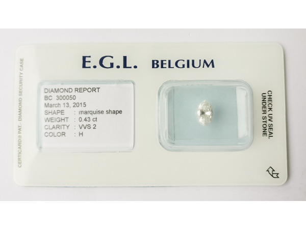 Marquise 0.43ct – foto 2 – kavel bij XL Auctions