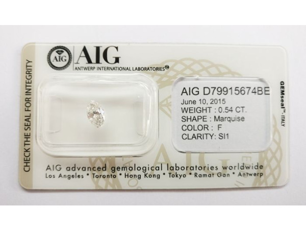 Marquise 0.54ct – foto 2 – kavel bij XL Auctions
