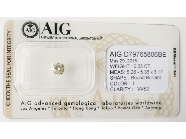 Round 0.55ct – foto 2 – kavel bij XL Auctions