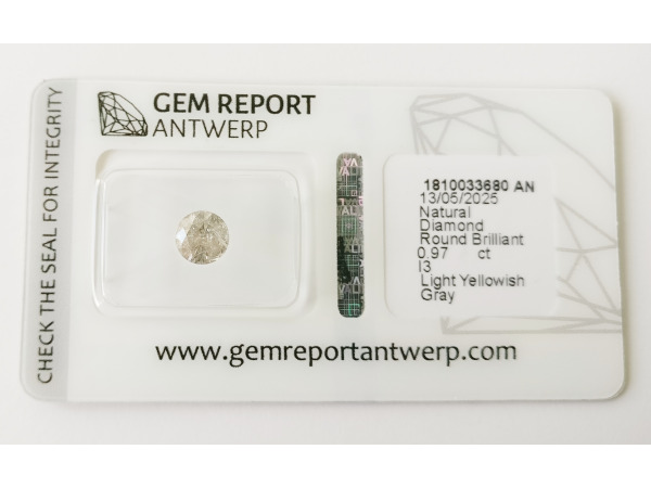 Round 0.97ct – foto 2 – kavel bij XL Auctions