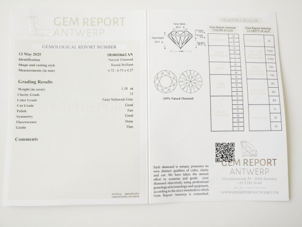 Round 1.18ct – foto 3 – kavel bij XL Auctions