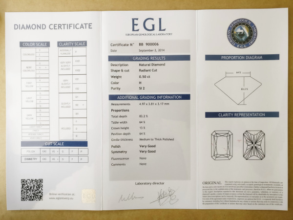 Radiant 0.50ct – foto 3 – kavel bij XL Auctions