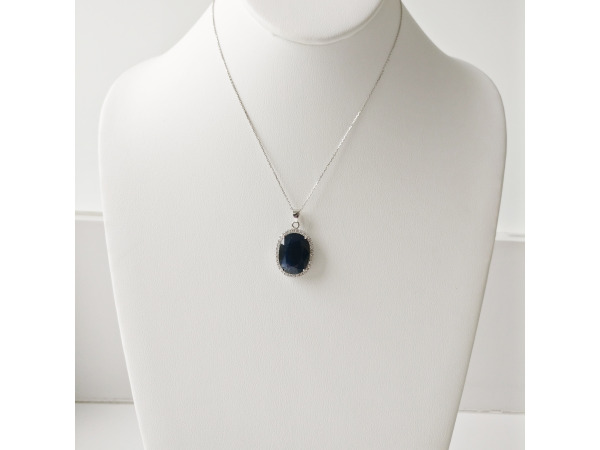 20.53ct Sapphire and Diamond Necklace with Pendant – foto 2 – kavel bij XL Auctions