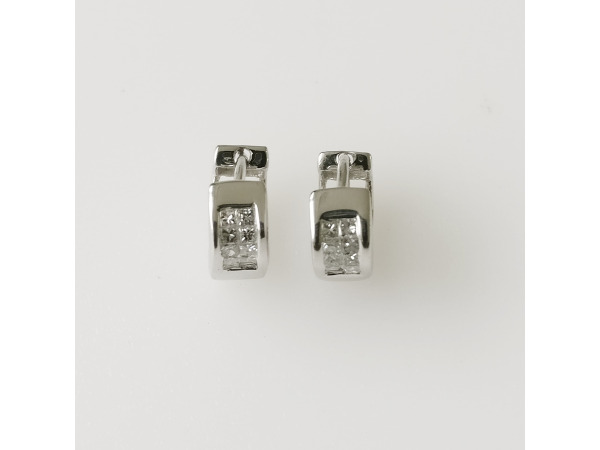 0.40ct Diamond Earrings – foto 2 – kavel bij XL Auctions