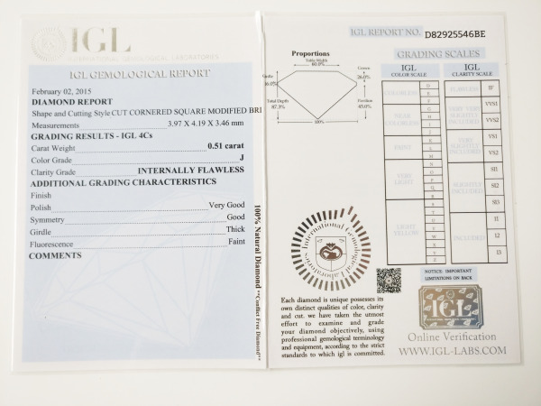 Radiant 0.51ct – foto 3 – kavel bij XL Auctions