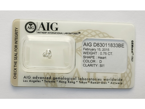 Heart 0.75ct – foto 2 – kavel bij XL Auctions