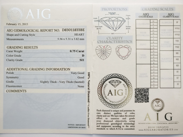 Heart 0.75ct – foto 3 – kavel bij XL Auctions