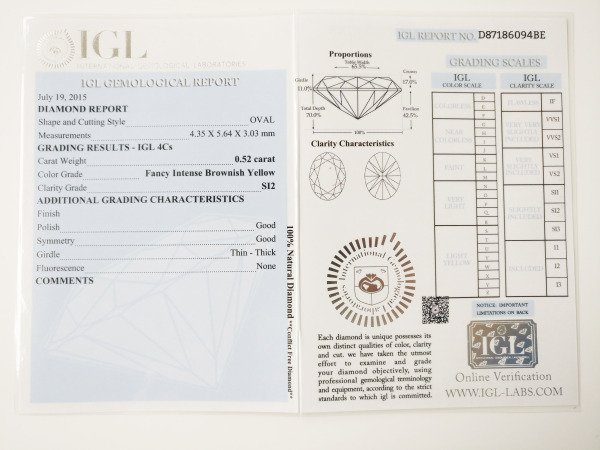 Oval 0.52ct – foto 3 – kavel bij XL Auctions