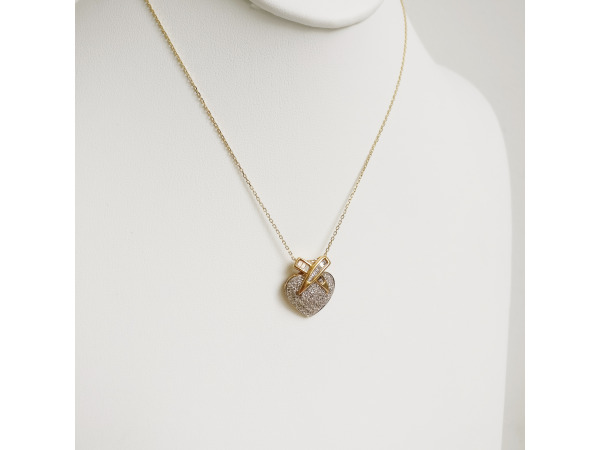 0.88ct Diamond Necklace with Pendant – foto 4 – kavel bij XL Auctions