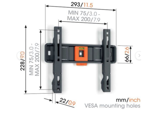 Vogel's QUICK TVM 1206 | Vaste tv-beugel | 19-50" | max 30kg – foto 2 – kavel bij XL Auctions