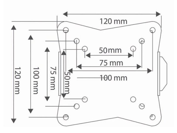 Fixed TV Wall Mount | 13-27" | Max 30 kg – foto 2 – kavel bij XL Auctions
