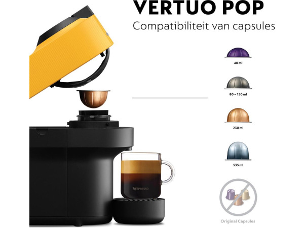 De'Longhi Nespresso Vertuo Pop ENV90.Y Capsule Koffiemachine – foto 3 – kavel bij XL Auctions