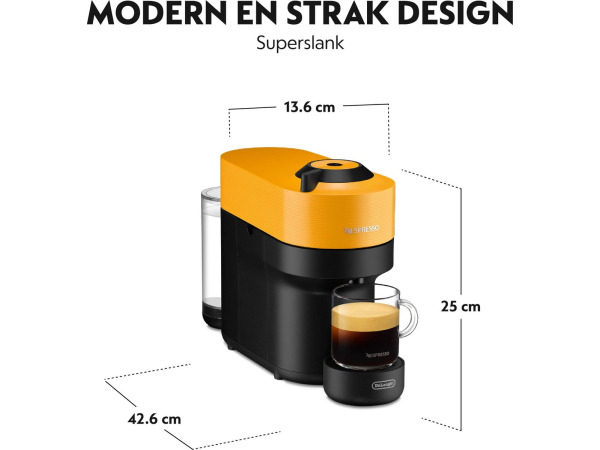 De'Longhi Nespresso Vertuo Pop ENV90.Y Capsule Koffiemachine – foto 4 – kavel bij XL Auctions