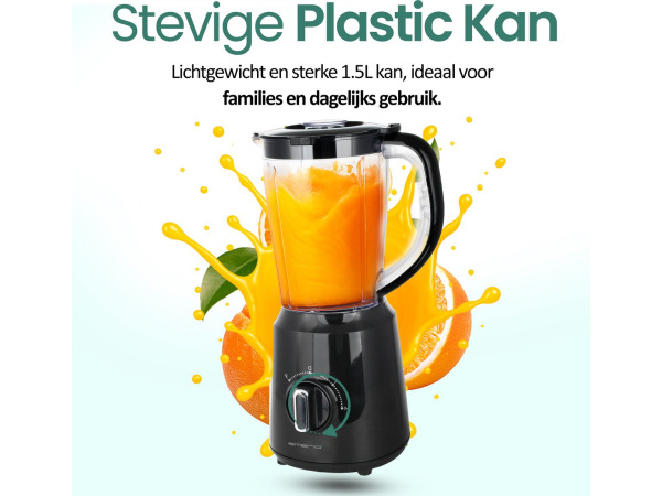 Emerio Blender 1.5L - Smoothie Maker met 2 Snelheden 500W – foto 5 – kavel bij XL Auctions