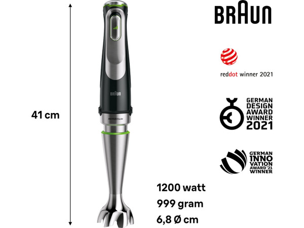 Braun MultiQuick 9 MQ9147X – Staafmixer - 1200 W – foto 2 – kavel bij XL Auctions
