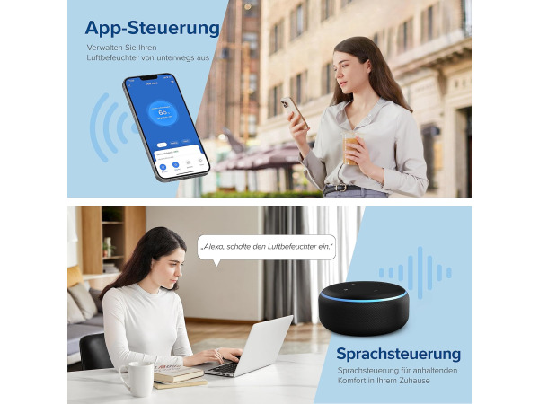 Levoit Smart Luchtbevochtiger - 3L - 20 dB – foto 7 – kavel bij XL Auctions