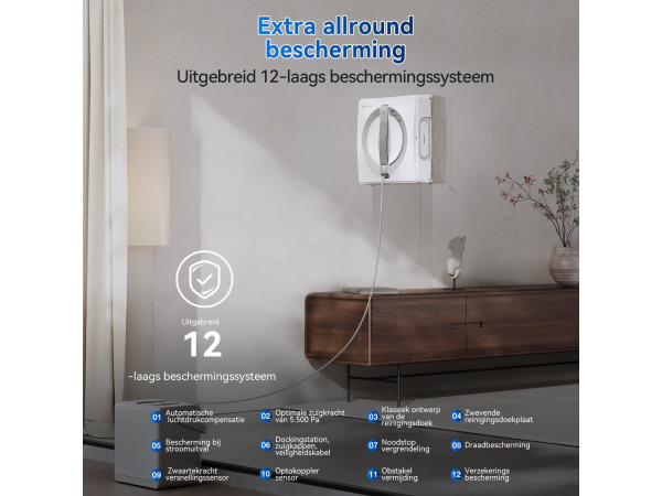 ECOVACS WINBOT W2 PRO Omni raamreinigingsrobot 6-in-1 – foto 2 – kavel bij XL Auctions