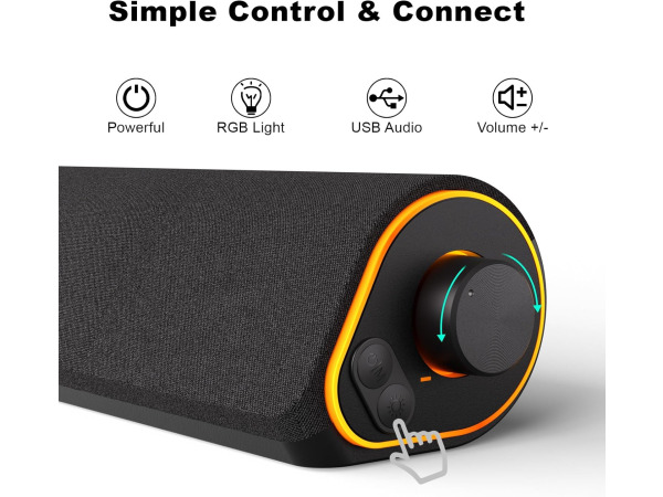 SOULION R50 pc-luidsprekers - USB / 3,5 AUX - 10W – foto 3 – kavel bij XL Auctions