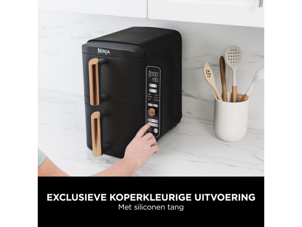 +Ninja Double Stack XL Airfryer - SL400EUCP - 9,5L (Schade) – foto 2 – kavel bij XL Auctions