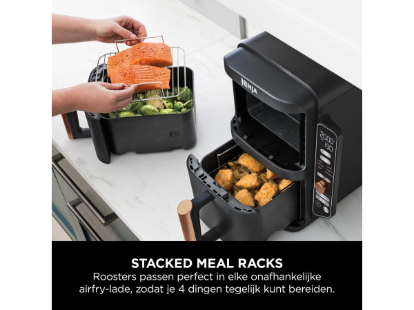 +Ninja Double Stack XL Airfryer - SL400EUCP - 9,5L (Schade) – foto 7 – kavel bij XL Auctions
