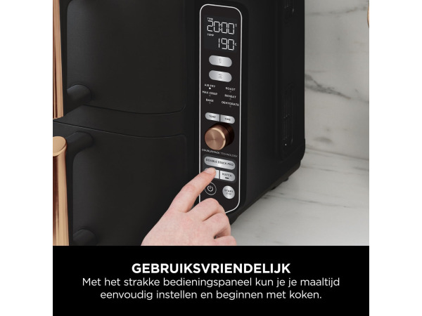 +Ninja Double Stack XL Airfryer - SL400EUCP - 9,5L (Schade) – foto 8 – kavel bij XL Auctions