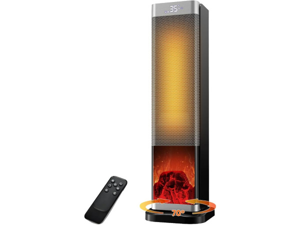 Elektrische Keramische Kachel met haardvuur effect 2000W – kavel bij XL Auctions
