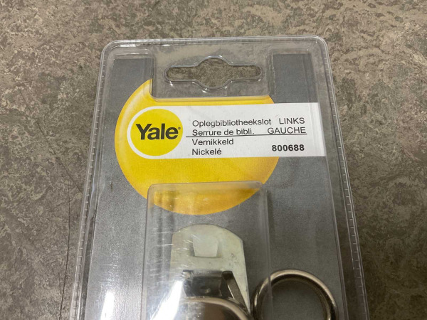 10x Yale oplegbibliotheekslot links nikkel – foto 2 – kavel bij XL Auctions