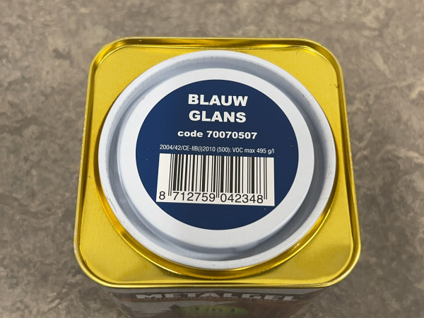6x Metalgel 3-in-1 lak blauw glans 750ml – foto 5 – kavel bij XL Auctions