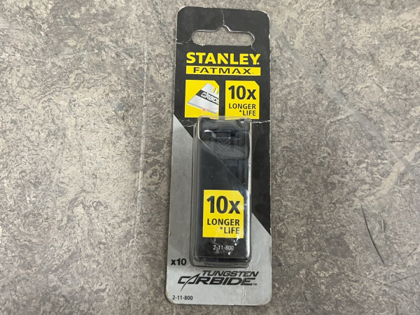 6x Stanley carbide trapeziummessen 10-pack Fatmax – kavel bij XL Auctions