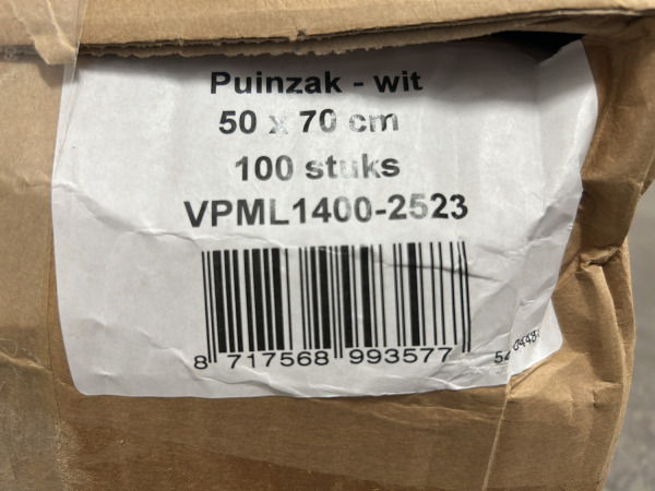 3x Konvox puinzak 50x70cm 100-pack – foto 6 – kavel bij XL Auctions