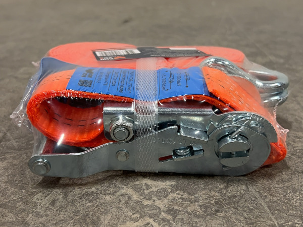 12x Konvox spanband met ratel en haak 35mm x 5m – foto 3 – kavel bij XL Auctions