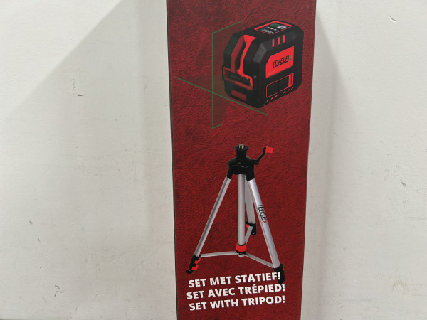 Levelfix kruislijnlaser groen set met statief CL120G – foto 4 – kavel bij XL Auctions