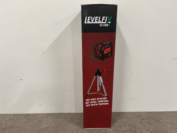 Levelfix kruislijnlaser groen set met statief CL120G – foto 7 – kavel bij XL Auctions