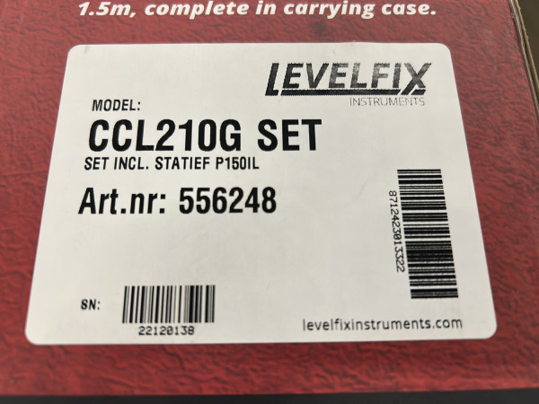 Levelfix kruislijnlaser groen met statief CCL210G – foto 8 – kavel bij XL Auctions
