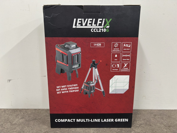 Levelfix kruislijnlaser groen met statief CCL210G – foto 9 – kavel bij XL Auctions