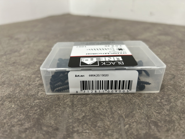 Blackline spaanplaatschroef zwart met snijpunt set 44-delig – foto 7 – kavel bij XL Auctions