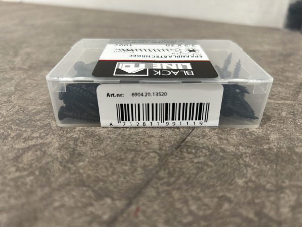 Blackline spaanplaatschroef zwart met snijpunt set 44-delig – foto 11 – kavel bij XL Auctions