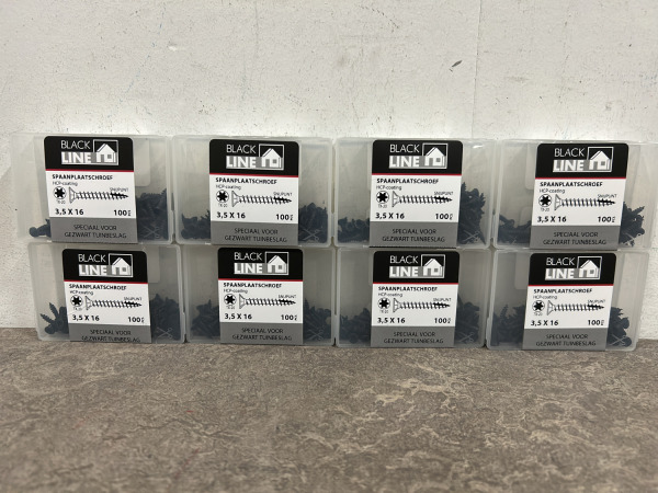 Blackline spaanplaatschroef zwart met snijpunt set 44-delig – foto 12 – kavel bij XL Auctions