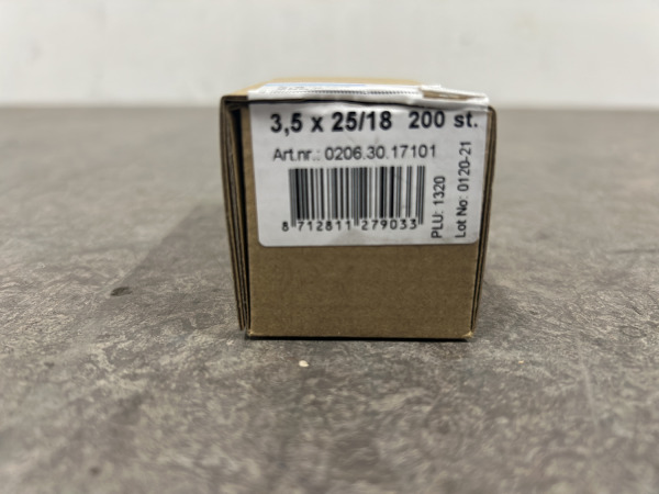 32x Hoenderdaal spaanplaatschroef ø3,5×25mm rvs 200-pack – foto 5 – kavel bij XL Auctions