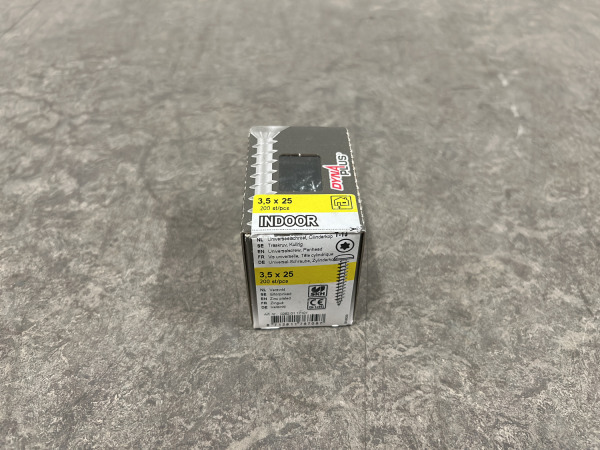 20x Dynaplus unischroef ø3,5x25mm 200-pack – foto 6 – kavel bij XL Auctions