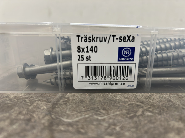 12x Ahlgrens houtschroeven verzinkt ø8,0x140mm 25-pack – foto 6 – kavel bij XL Auctions