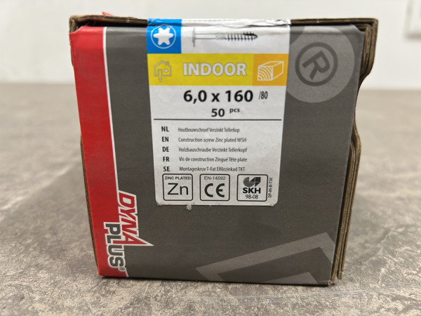 5x Dynaplus houtbouwschroef ø6x160mm 50-pack – foto 6 – kavel bij XL Auctions