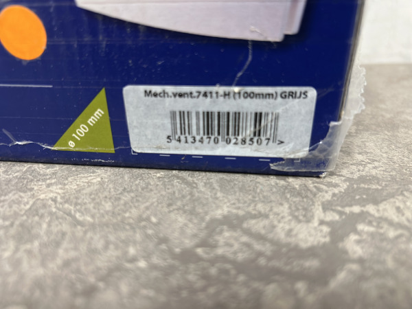 Renson ventilator met vochtsensor ø100mm grijs – foto 6 – kavel bij XL Auctions