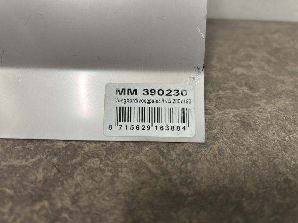 2x Ruro voegbord 280x140mm RVS – foto 6 – kavel bij XL Auctions