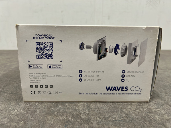 Renson ventilator met vocht en CO2 sensor ø100mm Waves – foto 3 – kavel bij XL Auctions