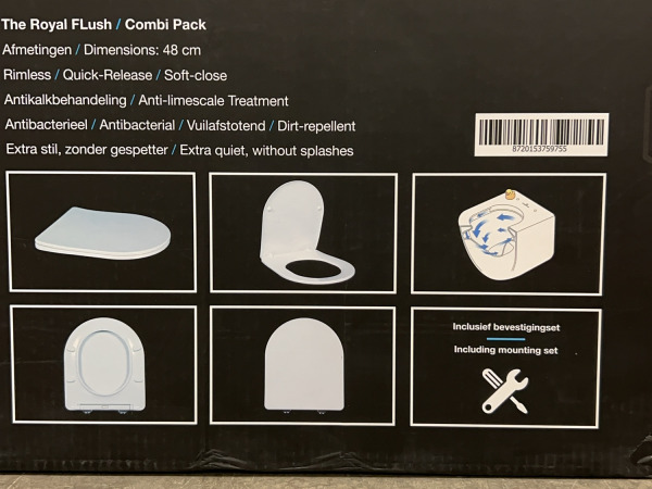 Dynamic Way wandtoilet The Royal Flush – foto 7 – kavel bij XL Auctions